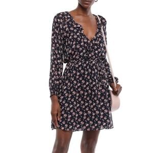 NWT Joie Marelle silk floral dress midnight